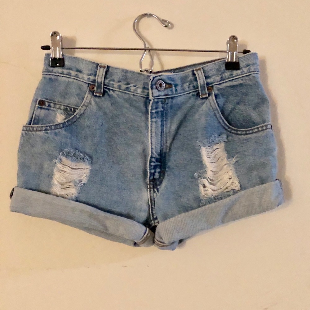 Distressed vintage shorts
